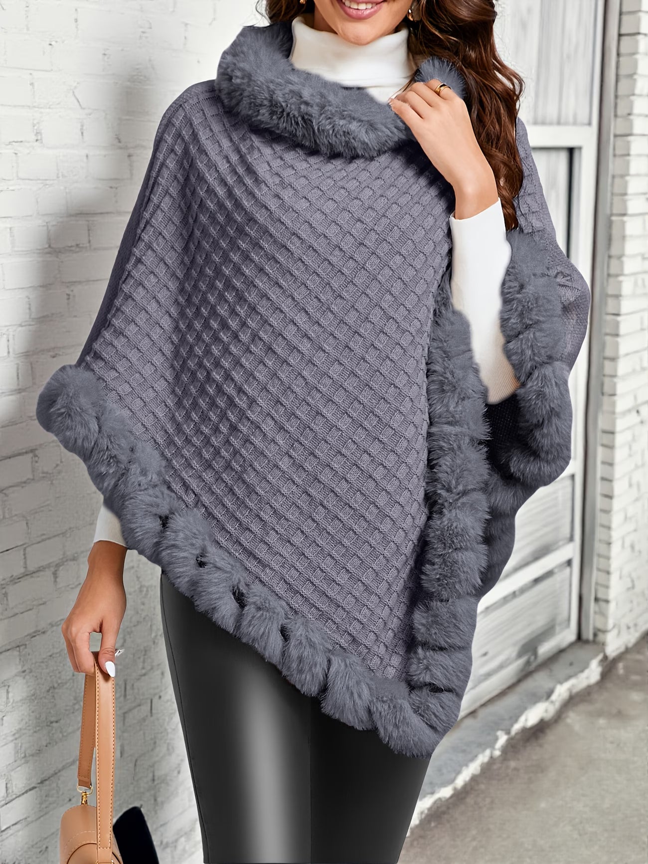 Elegant Special Edition “Pure Body Bust” Waffle Shawl Pullover