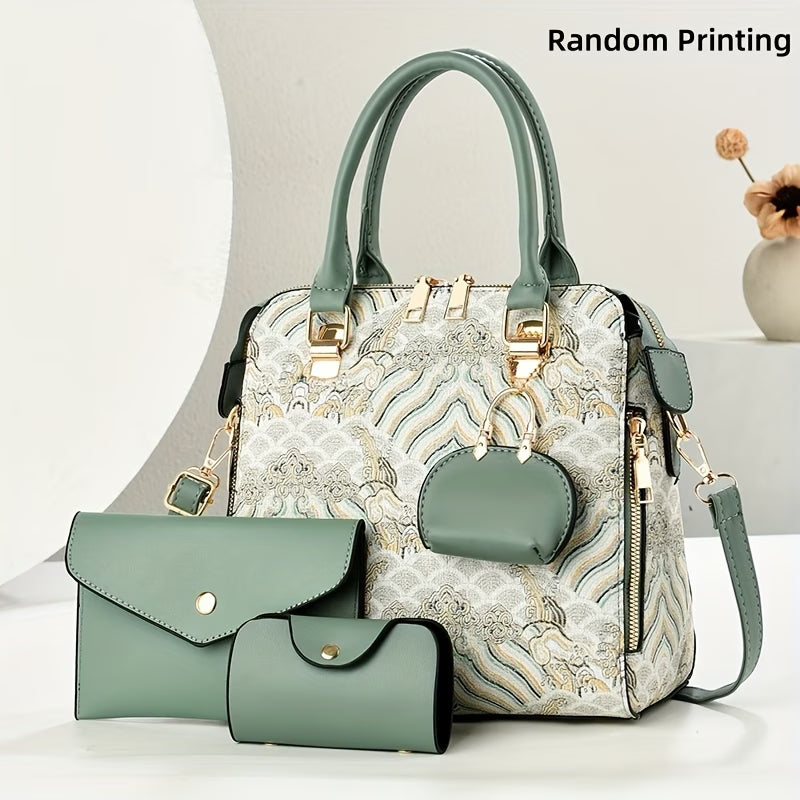 3-Piece Women’s Handbag Set – Vintage Embroidered Bags, Minimalist & Elegant Design