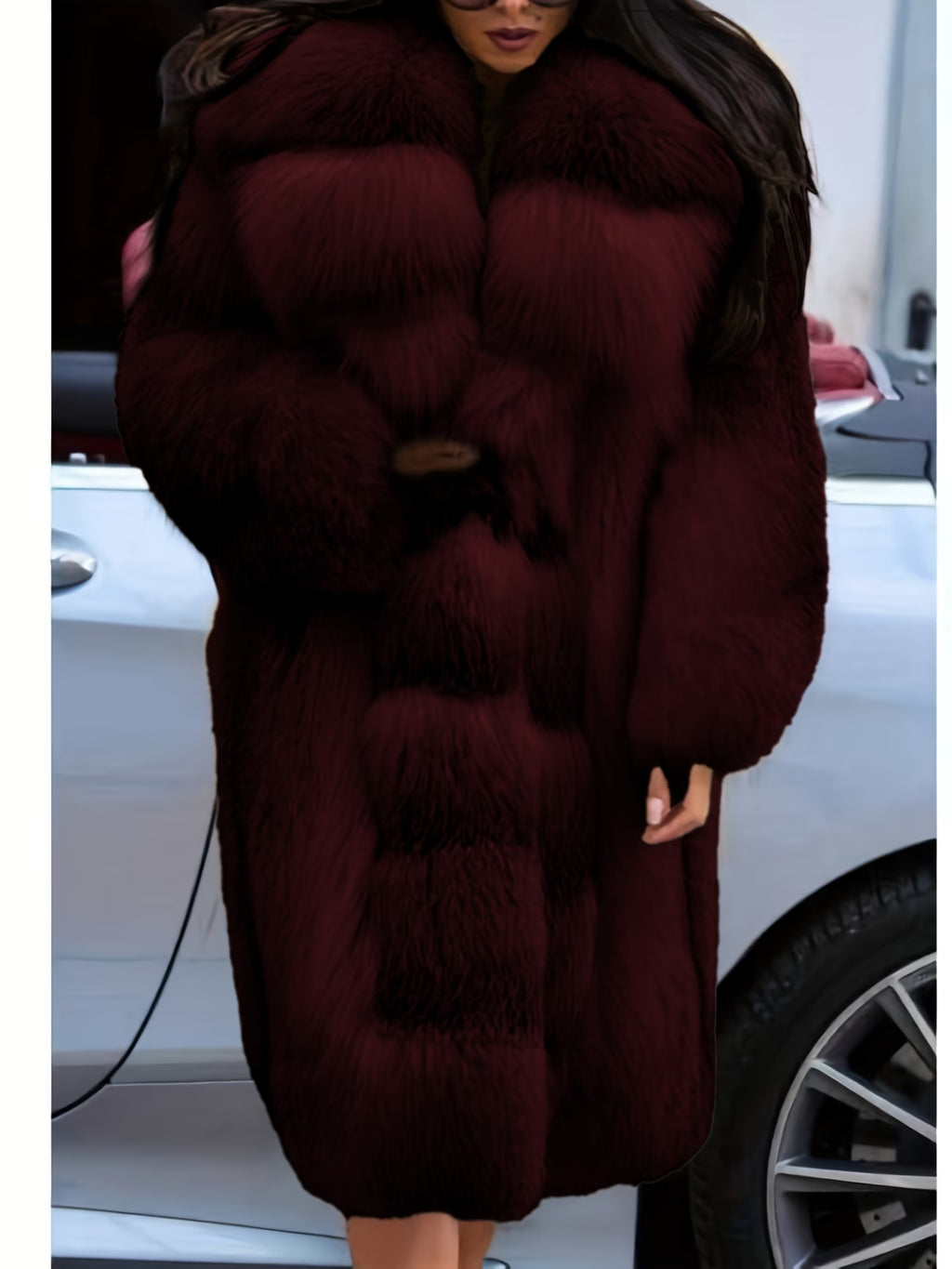 Warm Artificial Coat – Mid-Length Patchwork Sports Jacket for Autumn & Winter