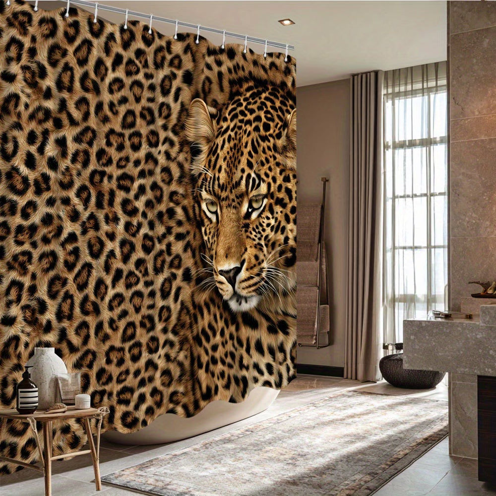 Leopard Print Shower Curtain – Wild Animal Theme