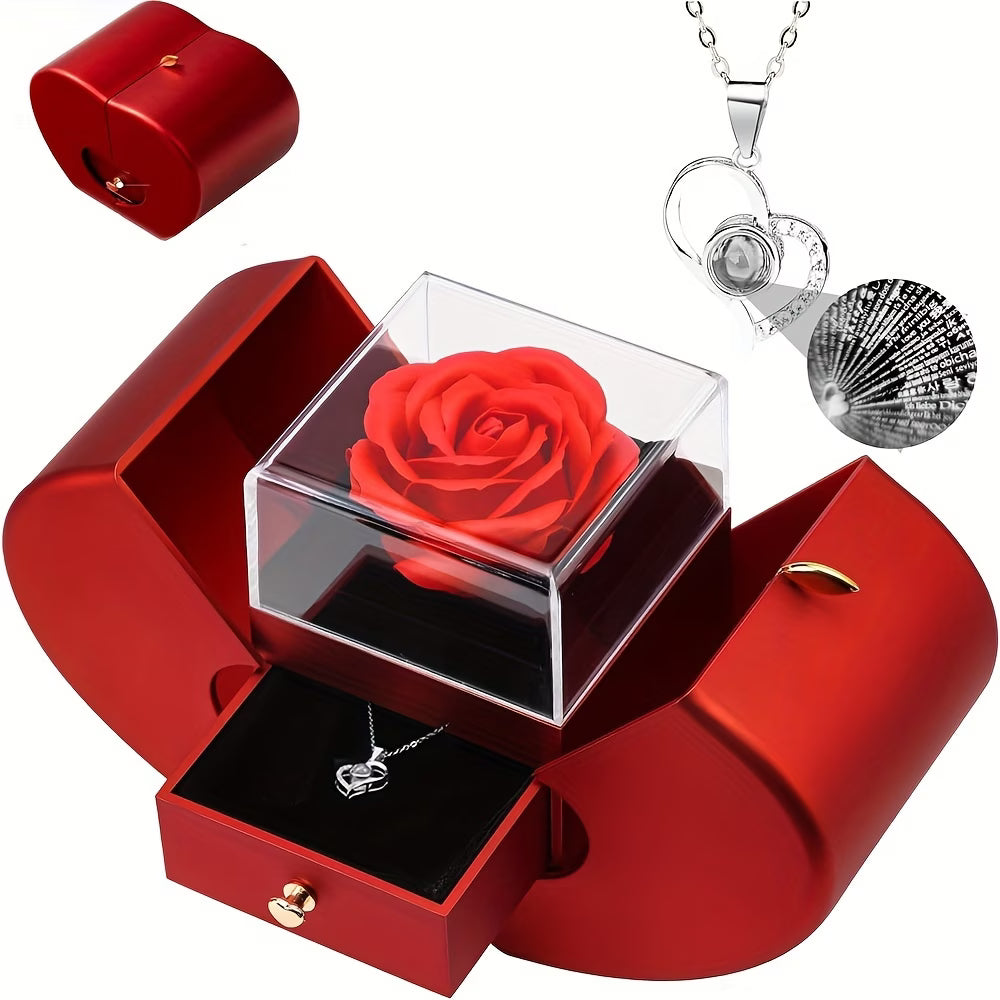 Preserved Real Cyan Rose Gift