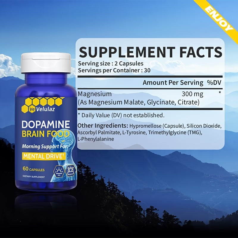 Dopamine Brain – Concentration Support Nutritional Supplement