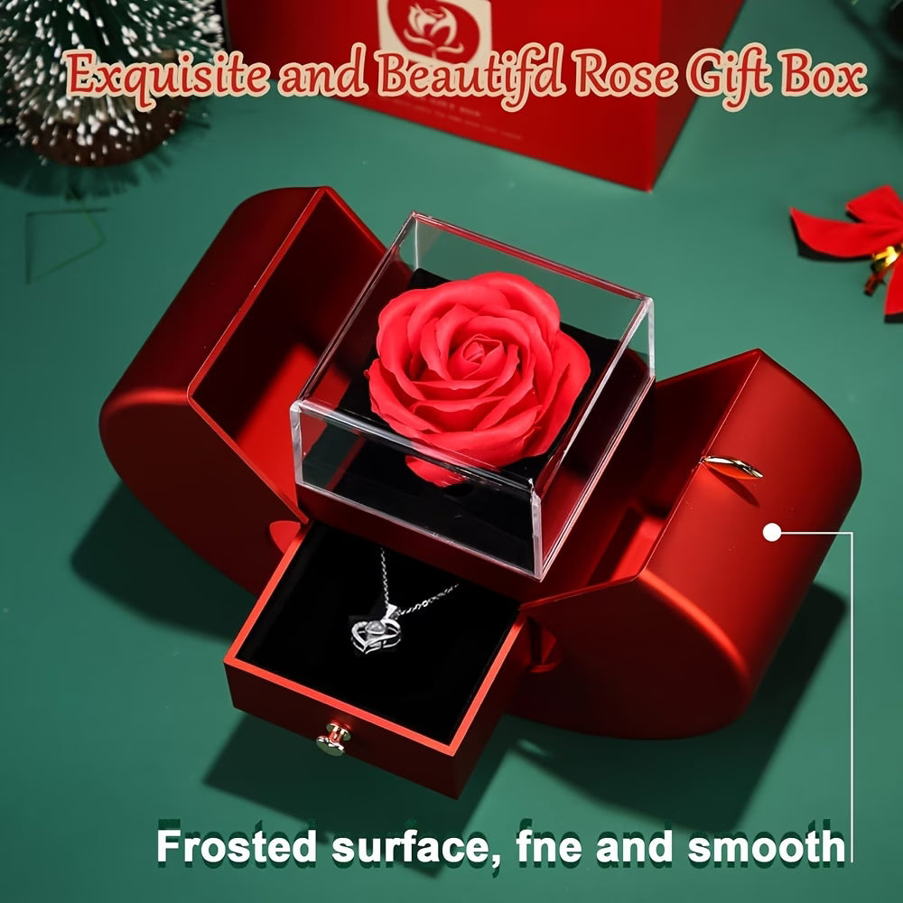 Preserved Real Cyan Rose Gift