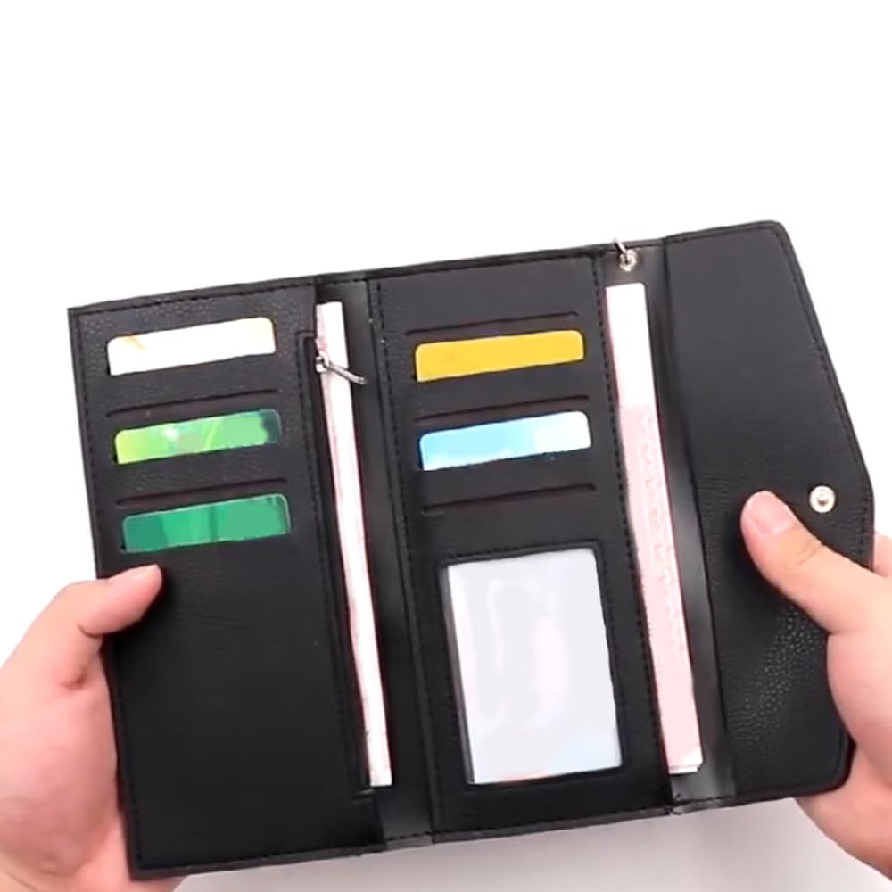 Personalized Faux Leather Wallet & Card Holder for Women