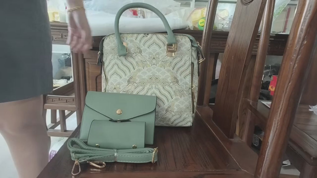 3-Piece Women’s Handbag Set – Vintage Embroidered Bags, Minimalist & Elegant Design