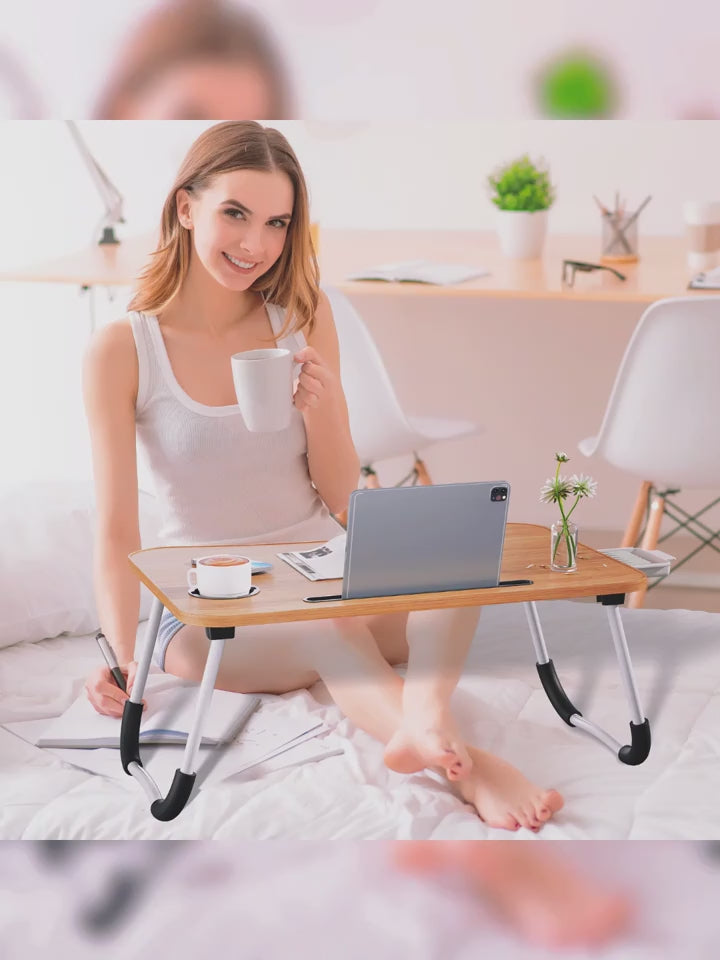 Portable Foldable Laptop Bed Desk – Fast 2-Day Delivery 🚚
