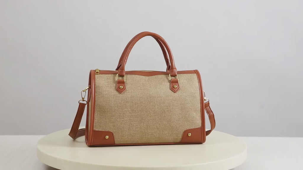 Letter Print Pillow Bag – Versatile Everyday & Travel Tote